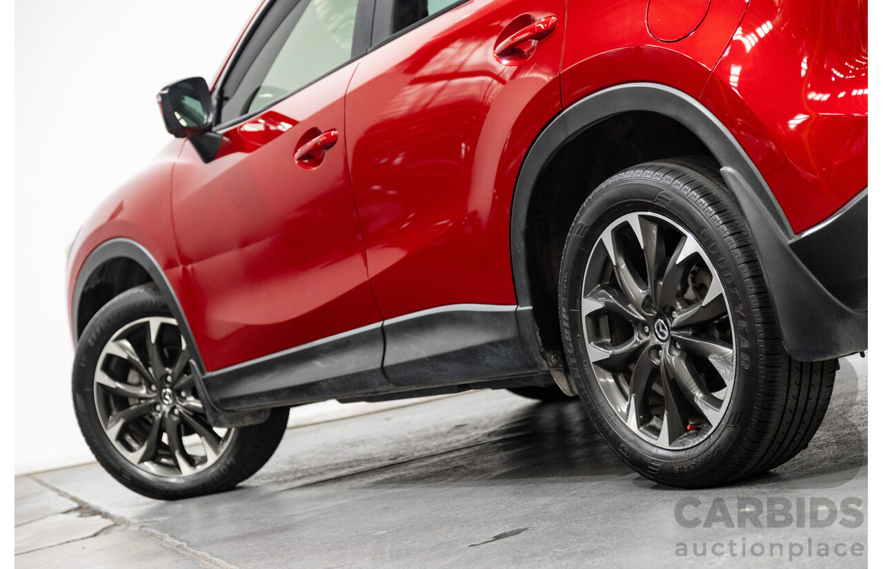 7/2015 Mazda CX-5 Akera (AWD) Series 2 KE MY15 4d Wagon Soul Red Metallic Twin Turbo Diesel 2.2L