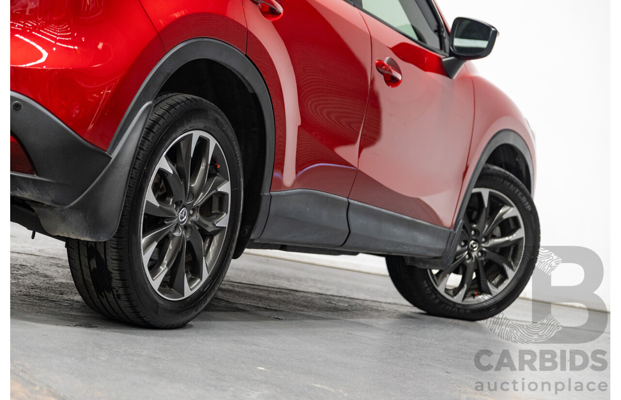 7/2015 Mazda CX-5 Akera (AWD) Series 2 KE MY15 4d Wagon Soul Red Metallic Twin Turbo Diesel 2.2L