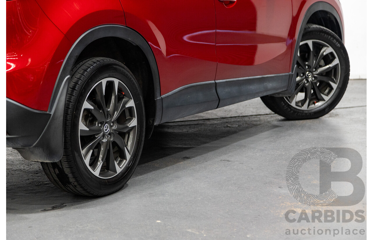 7/2015 Mazda CX-5 Akera (AWD) Series 2 KE MY15 4d Wagon Soul Red Metallic Twin Turbo Diesel 2.2L