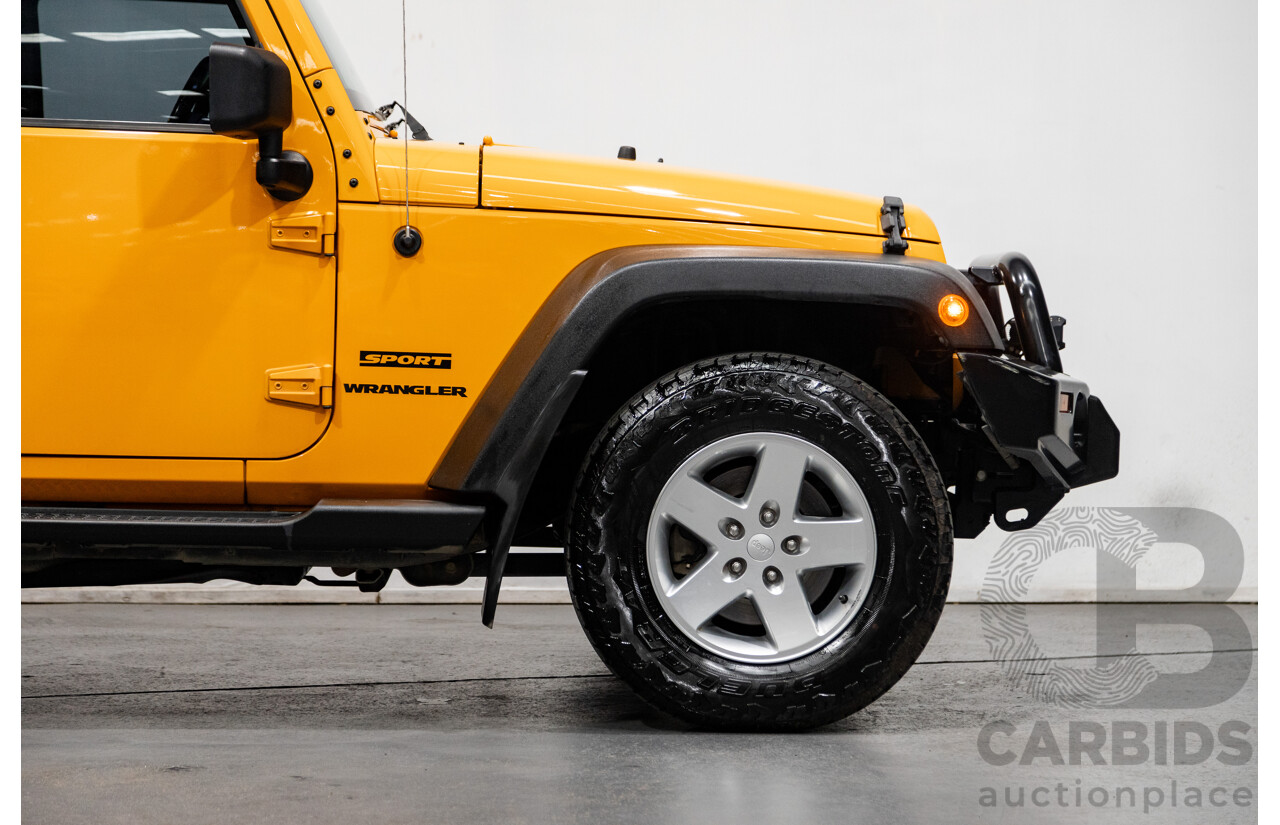 08/2012 Jeep Wrangler Sport (4x4) JK MY12 2d Softtop Dozer Orange V6 3.6L