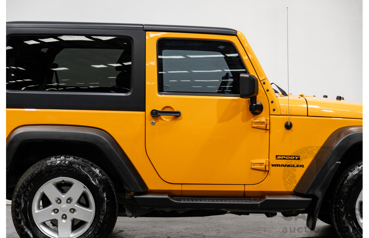 08/2012 Jeep Wrangler Sport (4x4) JK MY12 2d Softtop Dozer Orange V6 3.6L