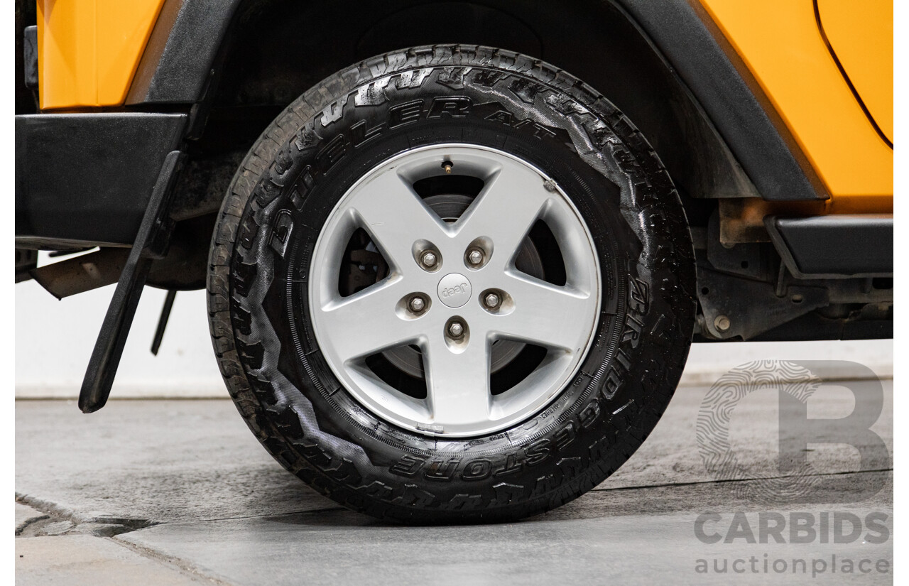 08/2012 Jeep Wrangler Sport (4x4) JK MY12 2d Softtop Dozer Orange V6 3.6L