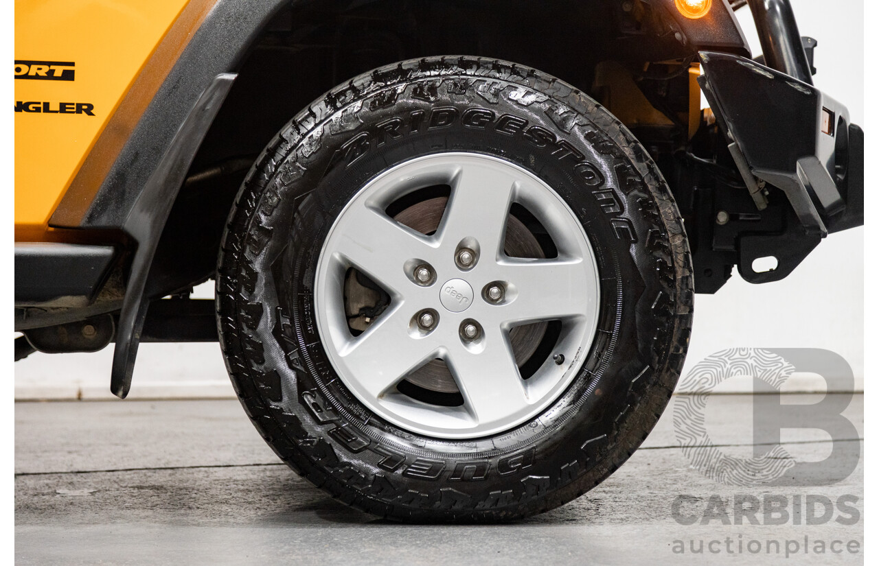 08/2012 Jeep Wrangler Sport (4x4) JK MY12 2d Softtop Dozer Orange V6 3.6L