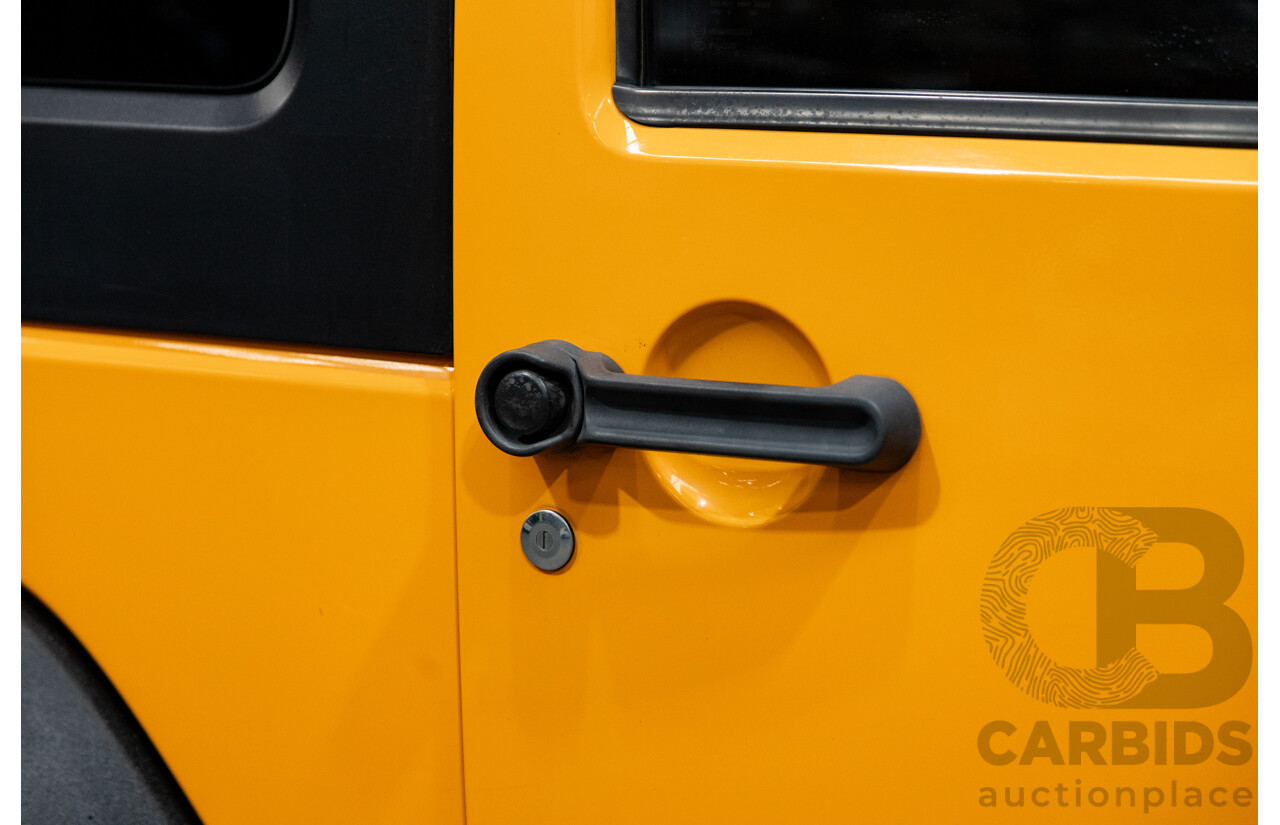 08/2012 Jeep Wrangler Sport (4x4) JK MY12 2d Softtop Dozer Orange V6 3.6L