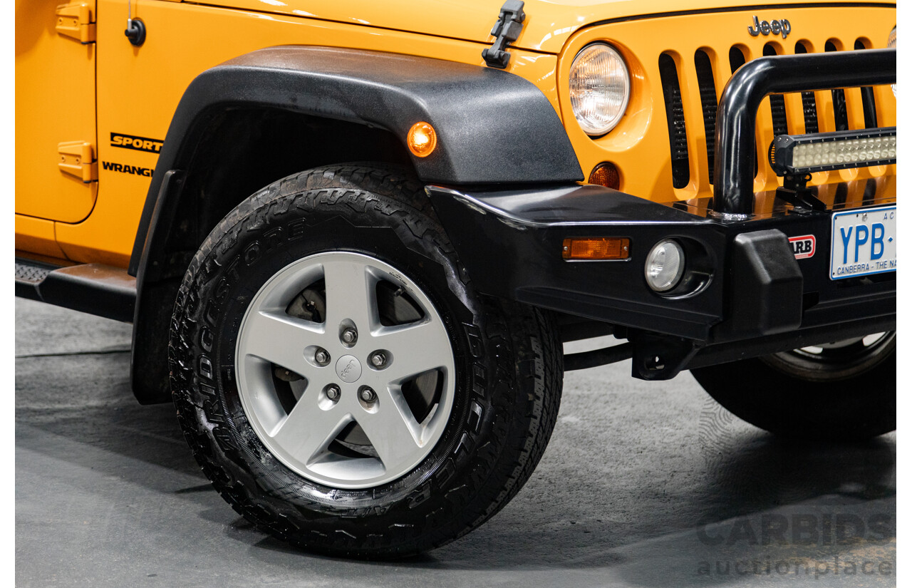 08/2012 Jeep Wrangler Sport (4x4) JK MY12 2d Softtop Dozer Orange V6 3.6L