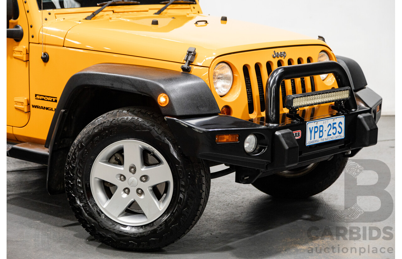 08/2012 Jeep Wrangler Sport (4x4) JK MY12 2d Softtop Dozer Orange V6 3.6L