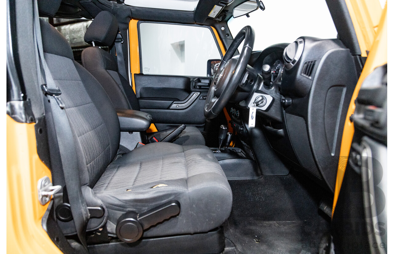 08/2012 Jeep Wrangler Sport (4x4) JK MY12 2d Softtop Dozer Orange V6 3.6L