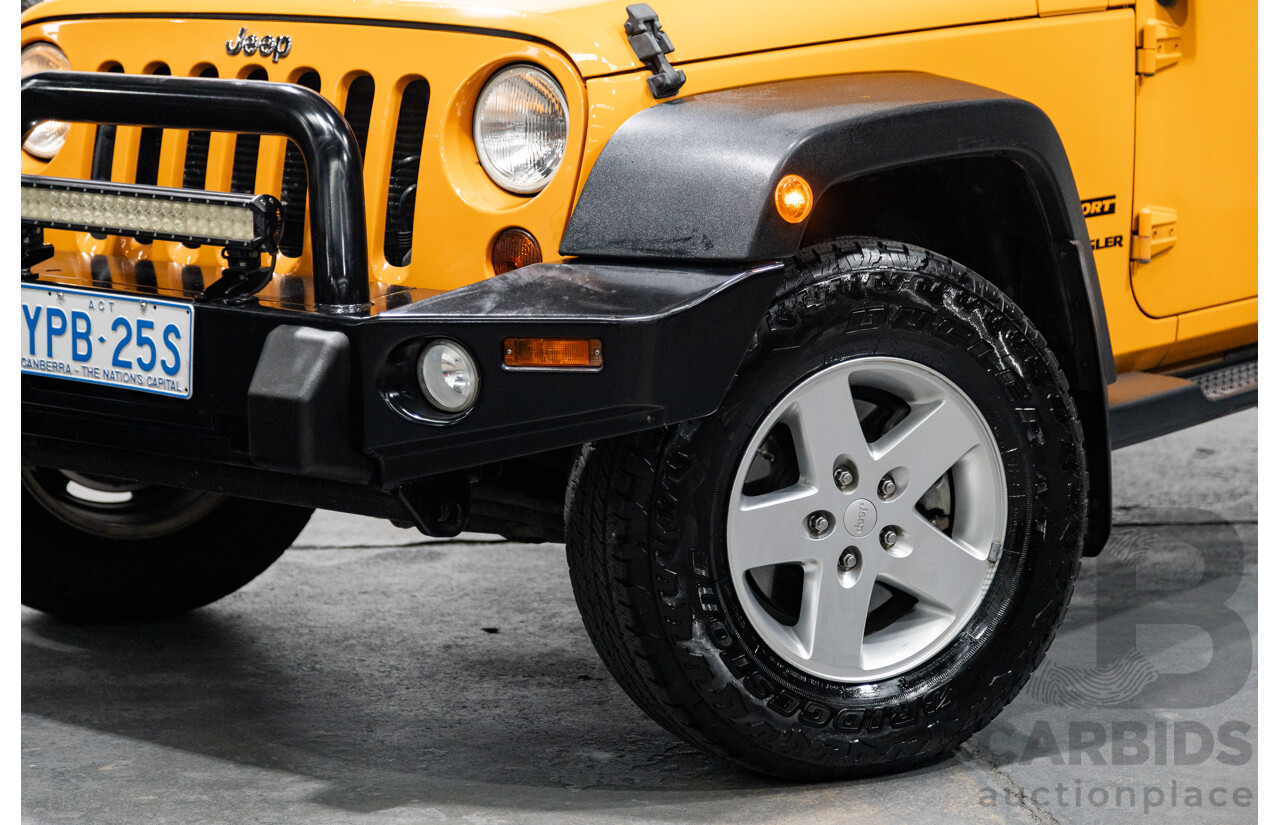 08/2012 Jeep Wrangler Sport (4x4) JK MY12 2d Softtop Dozer Orange V6 3.6L
