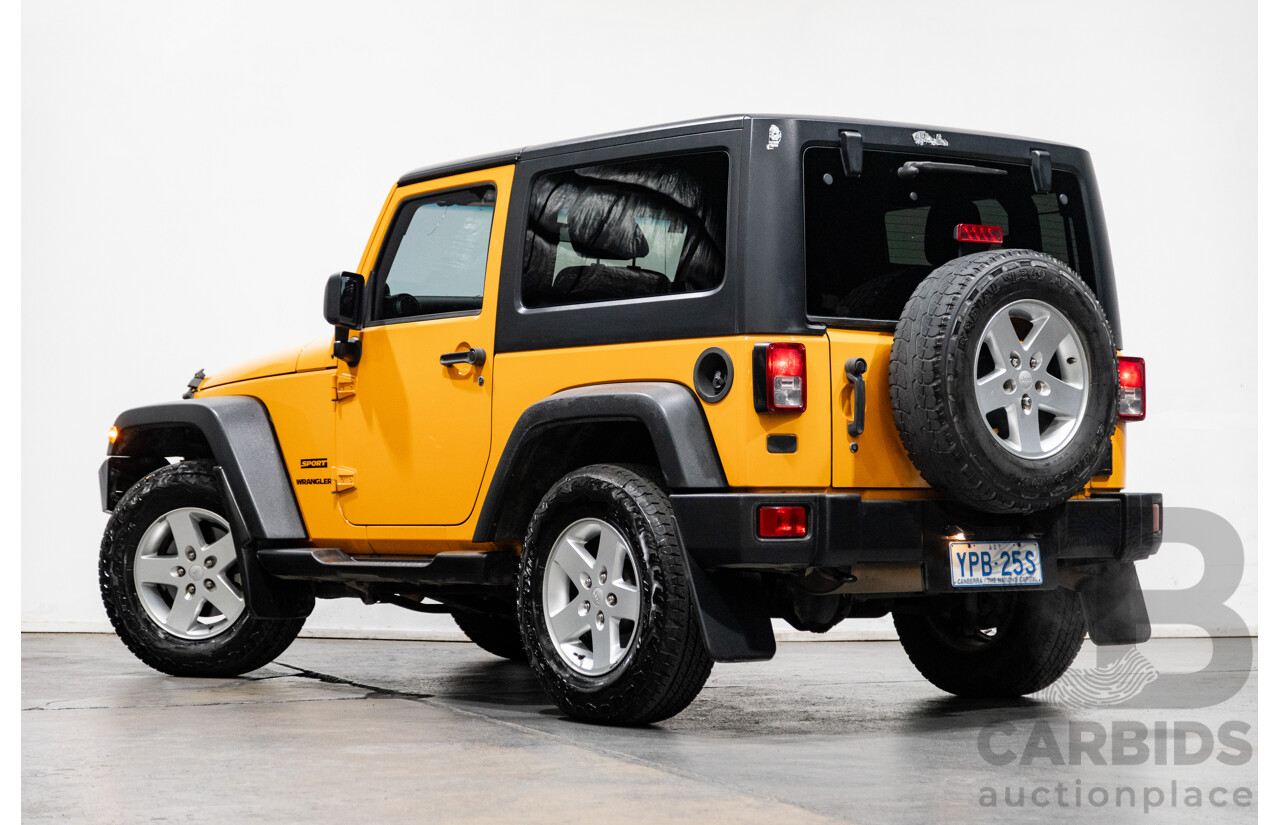 08/2012 Jeep Wrangler Sport (4x4) JK MY12 2d Softtop Dozer Orange V6 3.6L