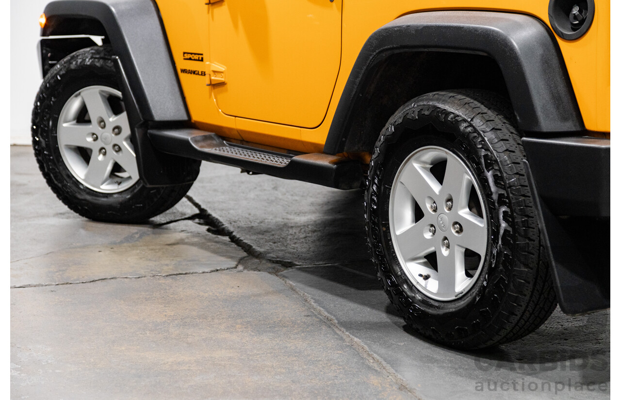 08/2012 Jeep Wrangler Sport (4x4) JK MY12 2d Softtop Dozer Orange V6 3.6L