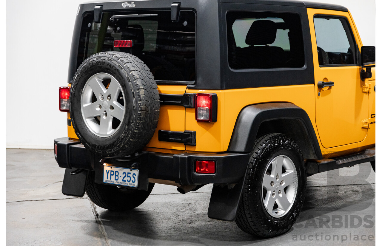 08/2012 Jeep Wrangler Sport (4x4) JK MY12 2d Softtop Dozer Orange V6 3.6L