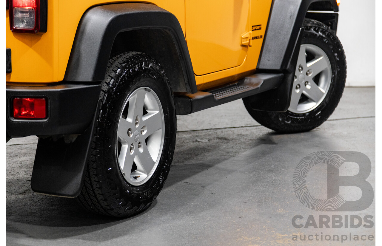 08/2012 Jeep Wrangler Sport (4x4) JK MY12 2d Softtop Dozer Orange V6 3.6L