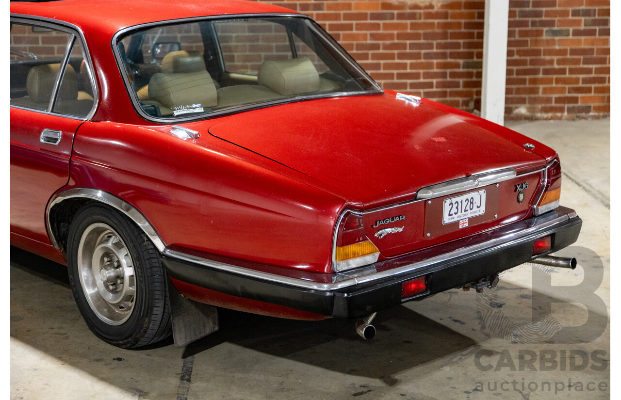 3/1980 Jaguar XJ6 4.2 SERIES III 4d Sedan Damson Red 4.2L
