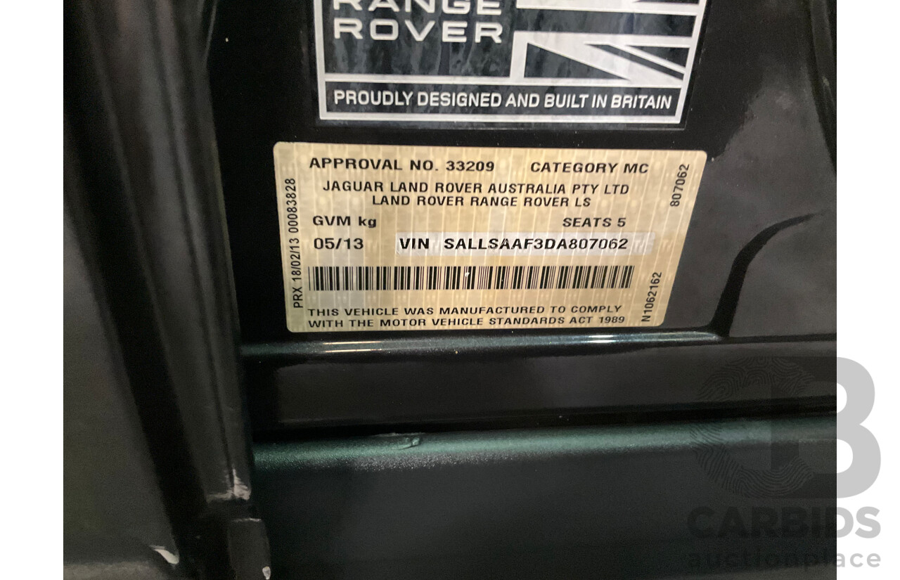5/2013 Land Rover Range Rover Sport 3.0 SDV6 Luxury MY12 4d Wagon Causeway Grey Twin Turbo Diesel V6 3.0L