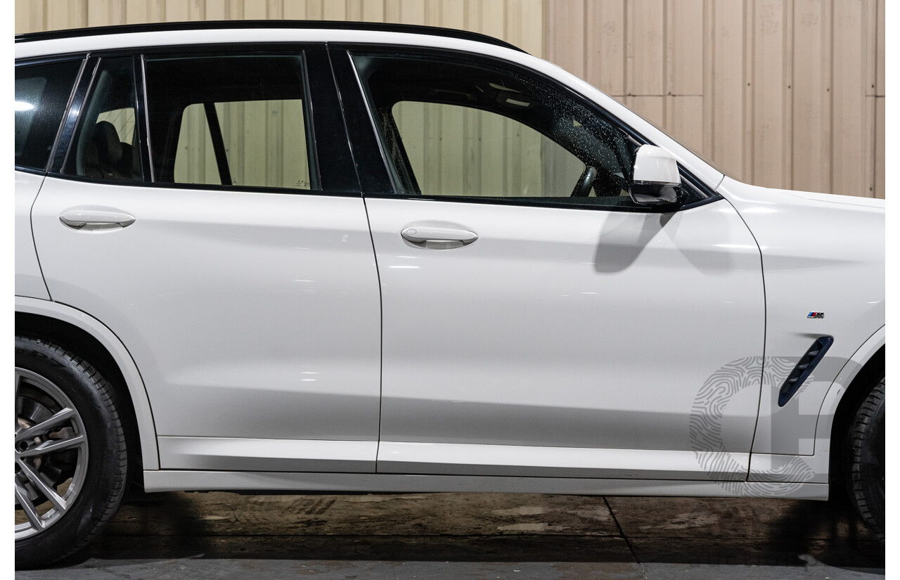 08/2019 BMW X3 Xdrive 20d (AWD) M-Sport Pack G01 4d Wagon White Turbo Diesel 2.0L