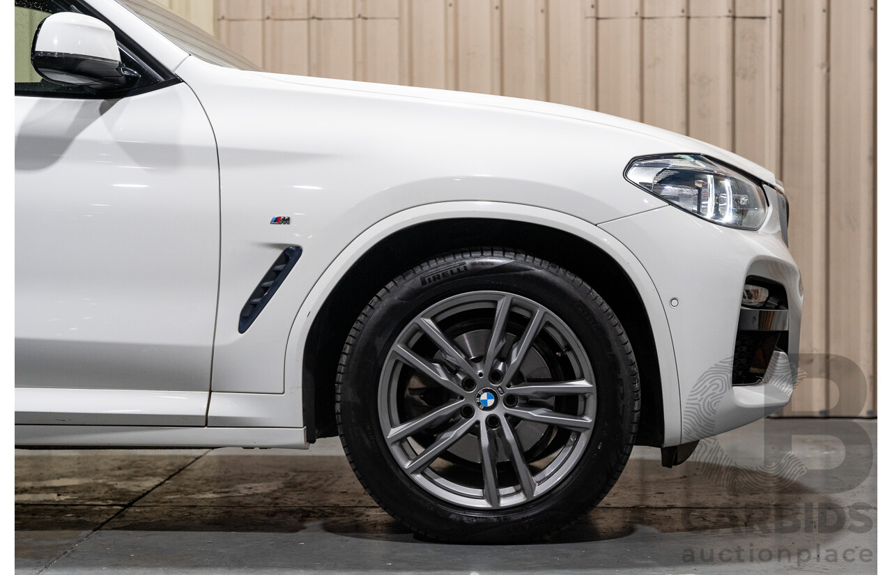 08/2019 BMW X3 Xdrive 20d (AWD) M-Sport Pack G01 4d Wagon White Turbo Diesel 2.0L