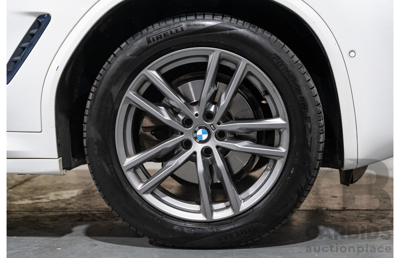 08/2019 BMW X3 Xdrive 20d (AWD) M-Sport Pack G01 4d Wagon White Turbo Diesel 2.0L