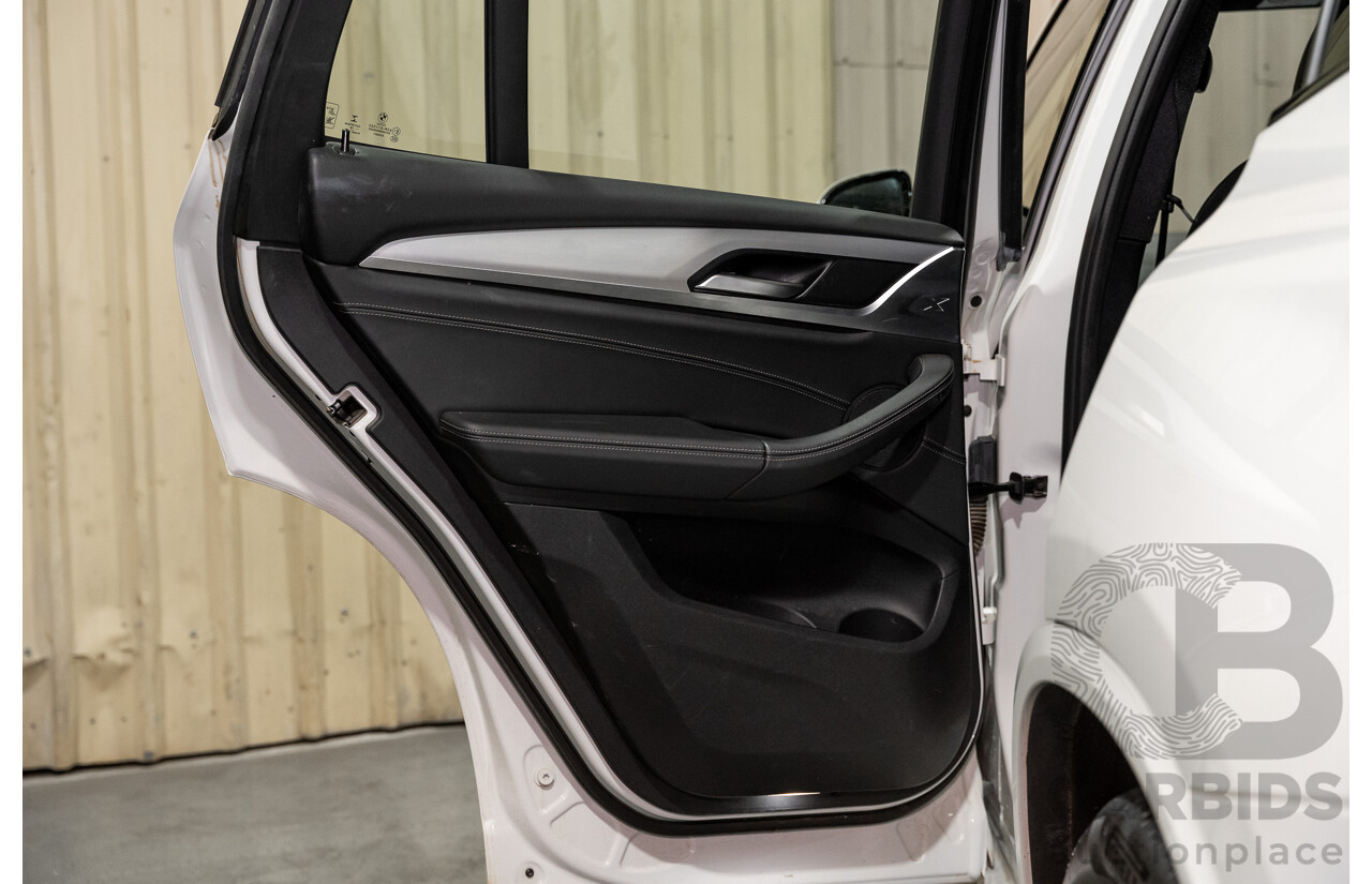 08/2019 BMW X3 Xdrive 20d (AWD) M-Sport Pack G01 4d Wagon White Turbo Diesel 2.0L