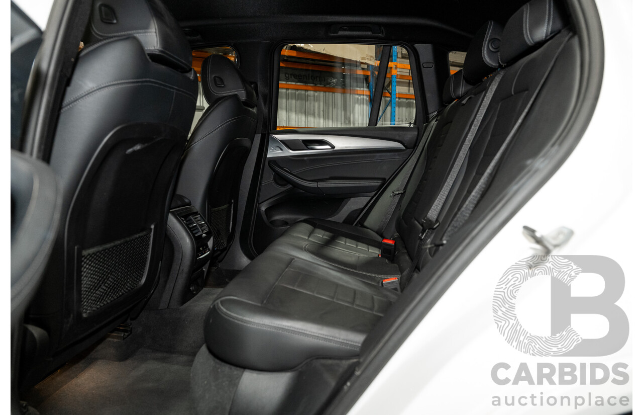 08/2019 BMW X3 Xdrive 20d (AWD) M-Sport Pack G01 4d Wagon White Turbo Diesel 2.0L