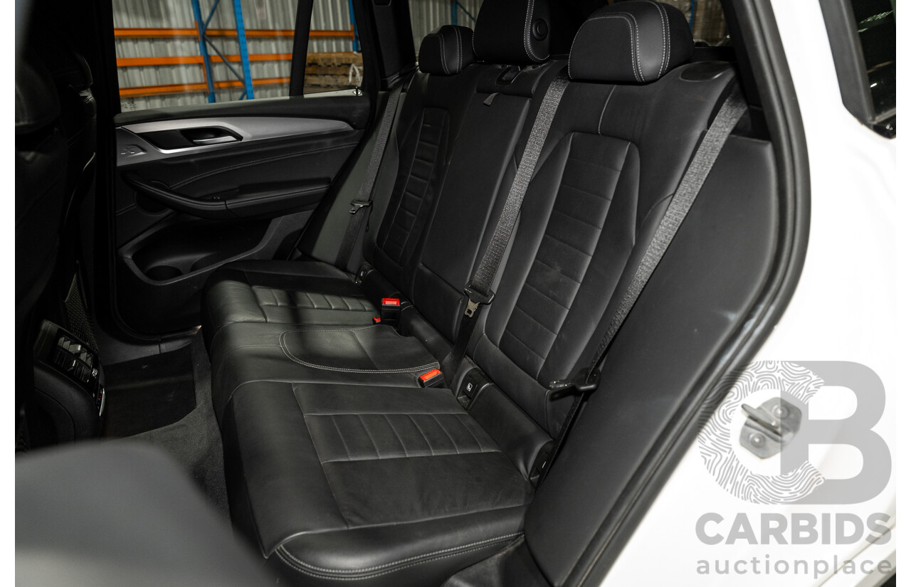 08/2019 BMW X3 Xdrive 20d (AWD) M-Sport Pack G01 4d Wagon White Turbo Diesel 2.0L