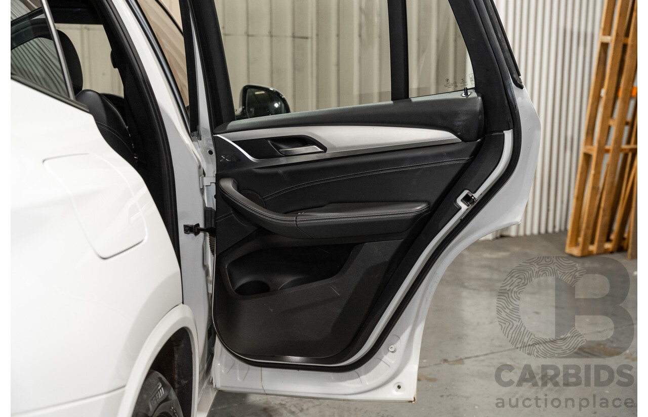 08/2019 BMW X3 Xdrive 20d (AWD) M-Sport Pack G01 4d Wagon White Turbo Diesel 2.0L