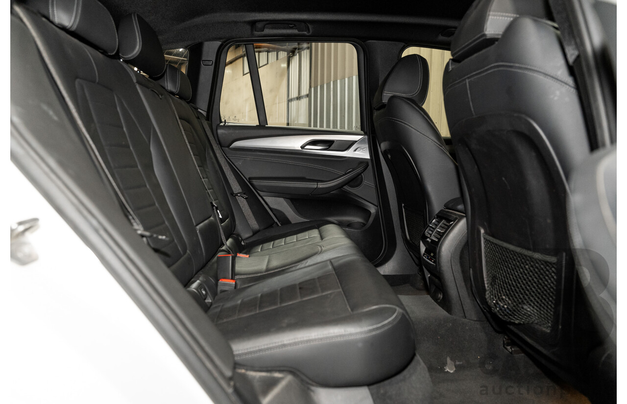 08/2019 BMW X3 Xdrive 20d (AWD) M-Sport Pack G01 4d Wagon White Turbo Diesel 2.0L