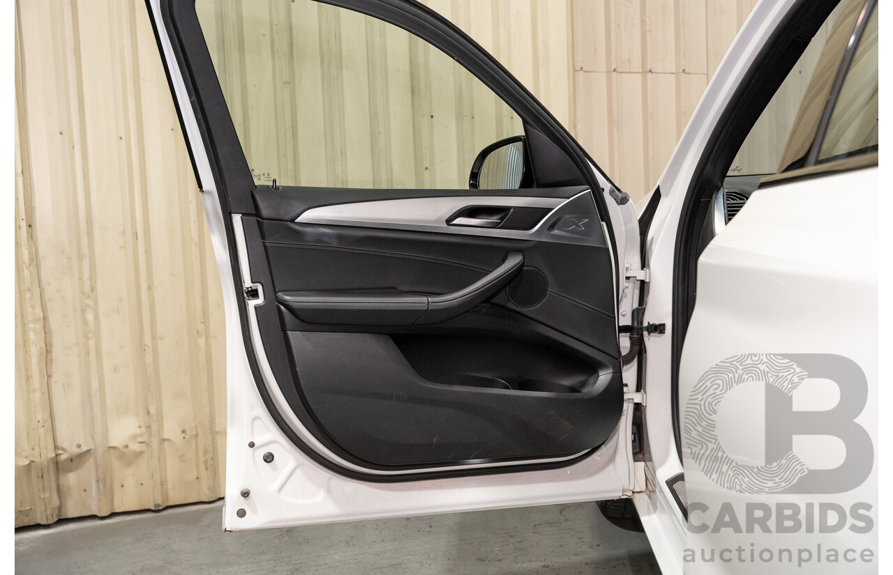 08/2019 BMW X3 Xdrive 20d (AWD) M-Sport Pack G01 4d Wagon White Turbo Diesel 2.0L