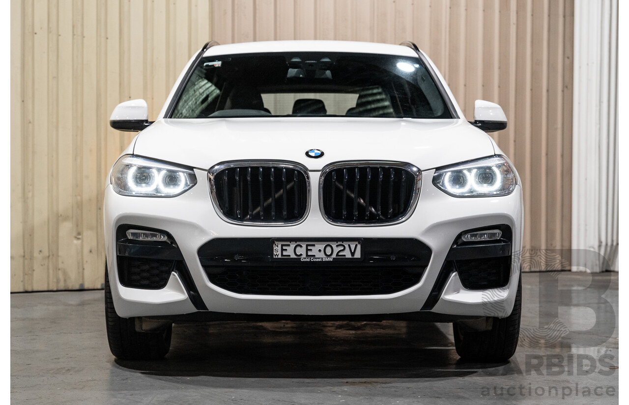 08/2019 BMW X3 Xdrive 20d (AWD) M-Sport Pack G01 4d Wagon White Turbo Diesel 2.0L