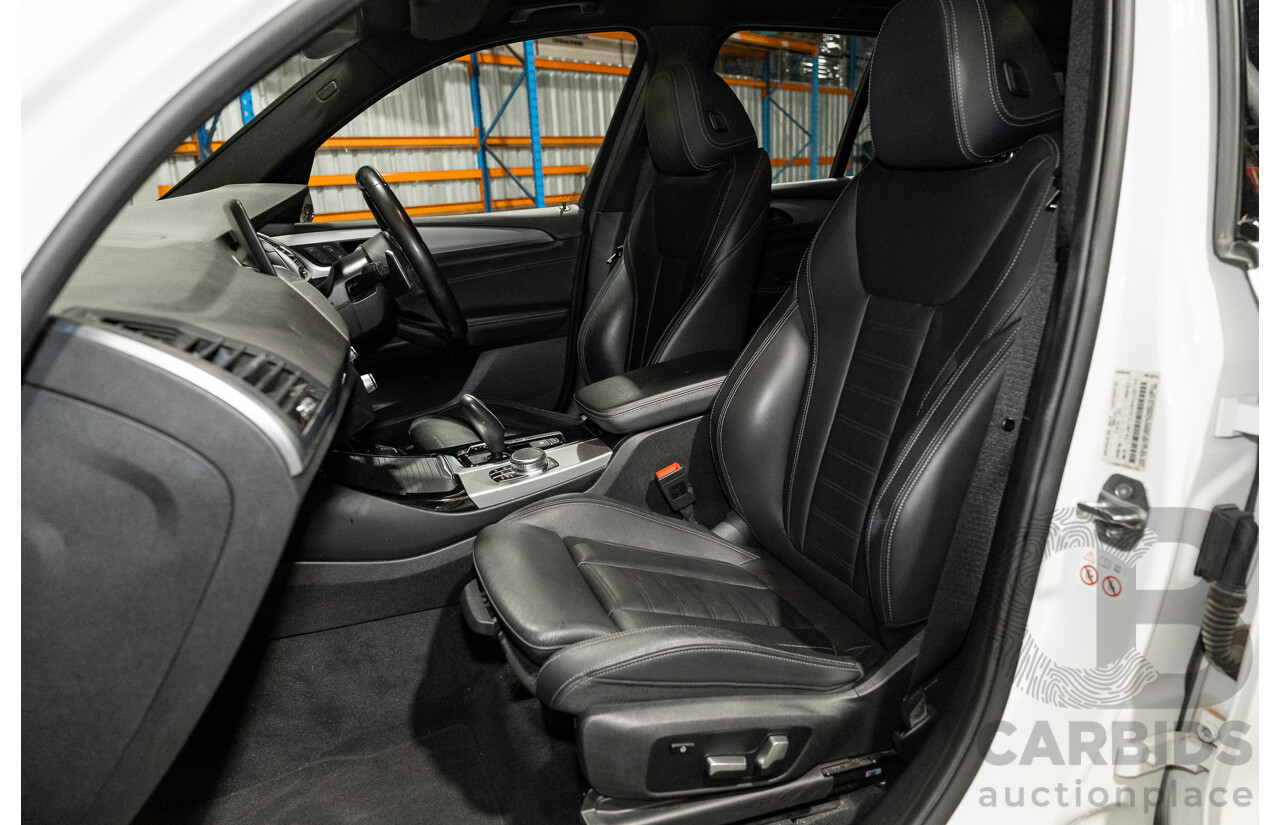 08/2019 BMW X3 Xdrive 20d (AWD) M-Sport Pack G01 4d Wagon White Turbo Diesel 2.0L