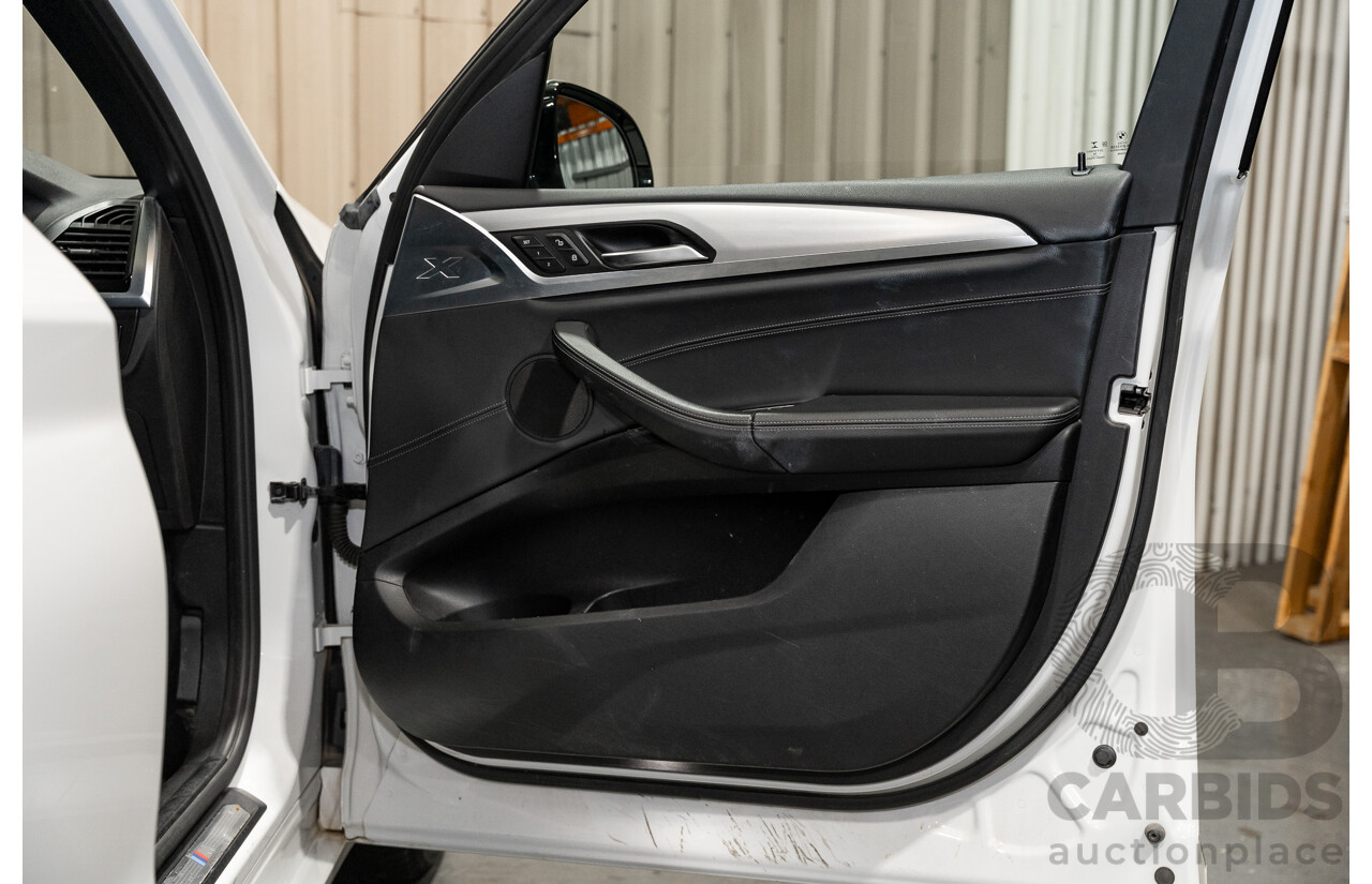 08/2019 BMW X3 Xdrive 20d (AWD) M-Sport Pack G01 4d Wagon White Turbo Diesel 2.0L