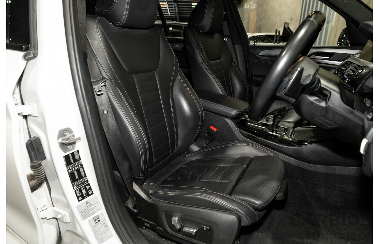 08/2019 BMW X3 Xdrive 20d (AWD) M-Sport Pack G01 4d Wagon White Turbo Diesel 2.0L