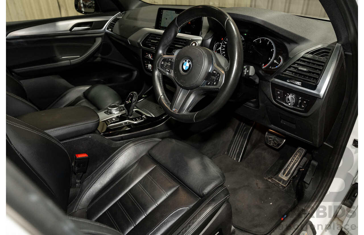 08/2019 BMW X3 Xdrive 20d (AWD) M-Sport Pack G01 4d Wagon White Turbo Diesel 2.0L