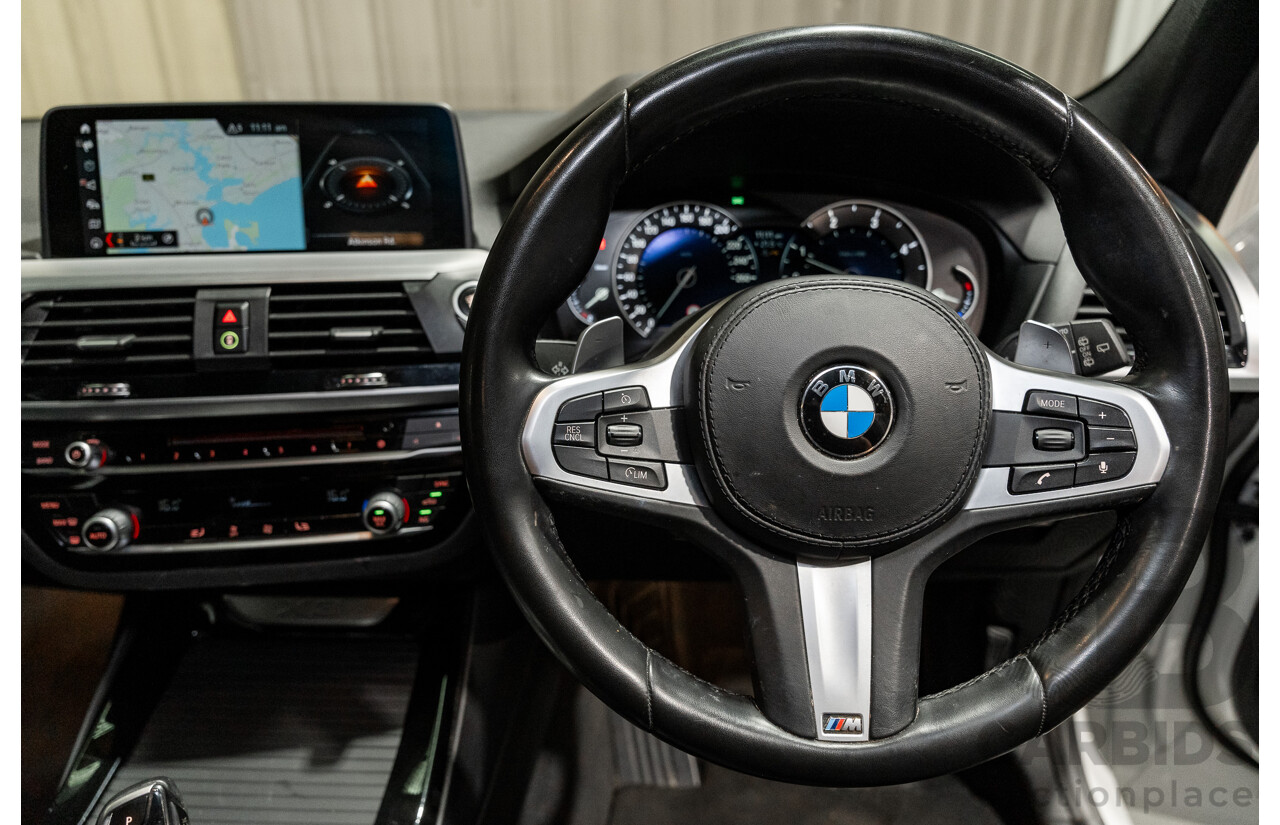 08/2019 BMW X3 Xdrive 20d (AWD) M-Sport Pack G01 4d Wagon White Turbo Diesel 2.0L