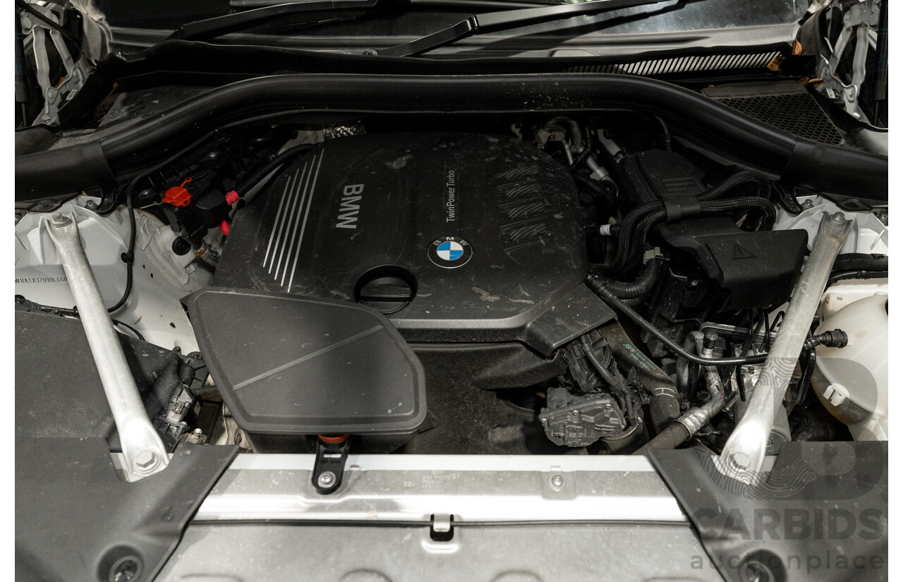 08/2019 BMW X3 Xdrive 20d (AWD) M-Sport Pack G01 4d Wagon White Turbo Diesel 2.0L