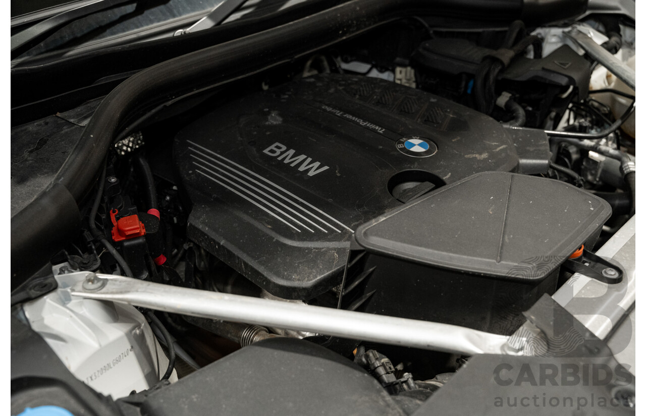 08/2019 BMW X3 Xdrive 20d (AWD) M-Sport Pack G01 4d Wagon White Turbo Diesel 2.0L