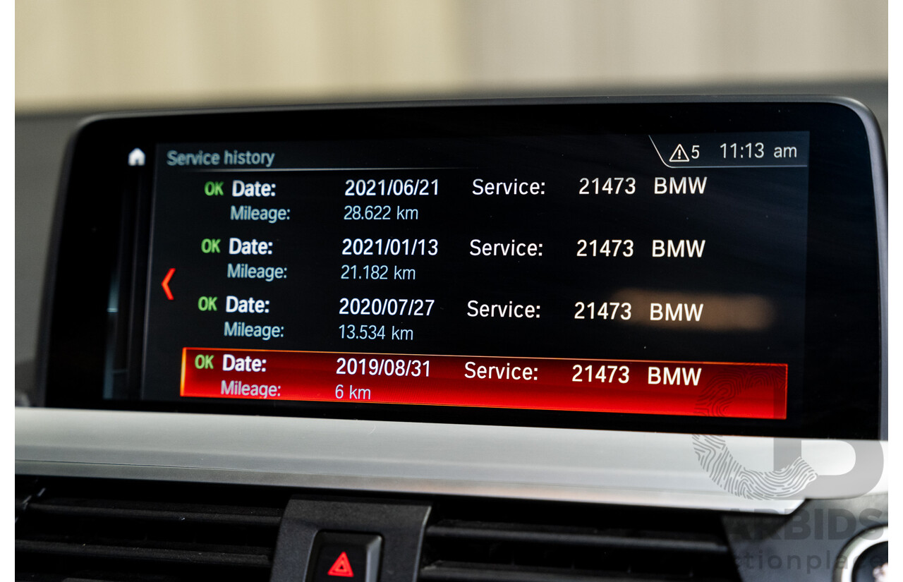 08/2019 BMW X3 Xdrive 20d (AWD) M-Sport Pack G01 4d Wagon White Turbo Diesel 2.0L