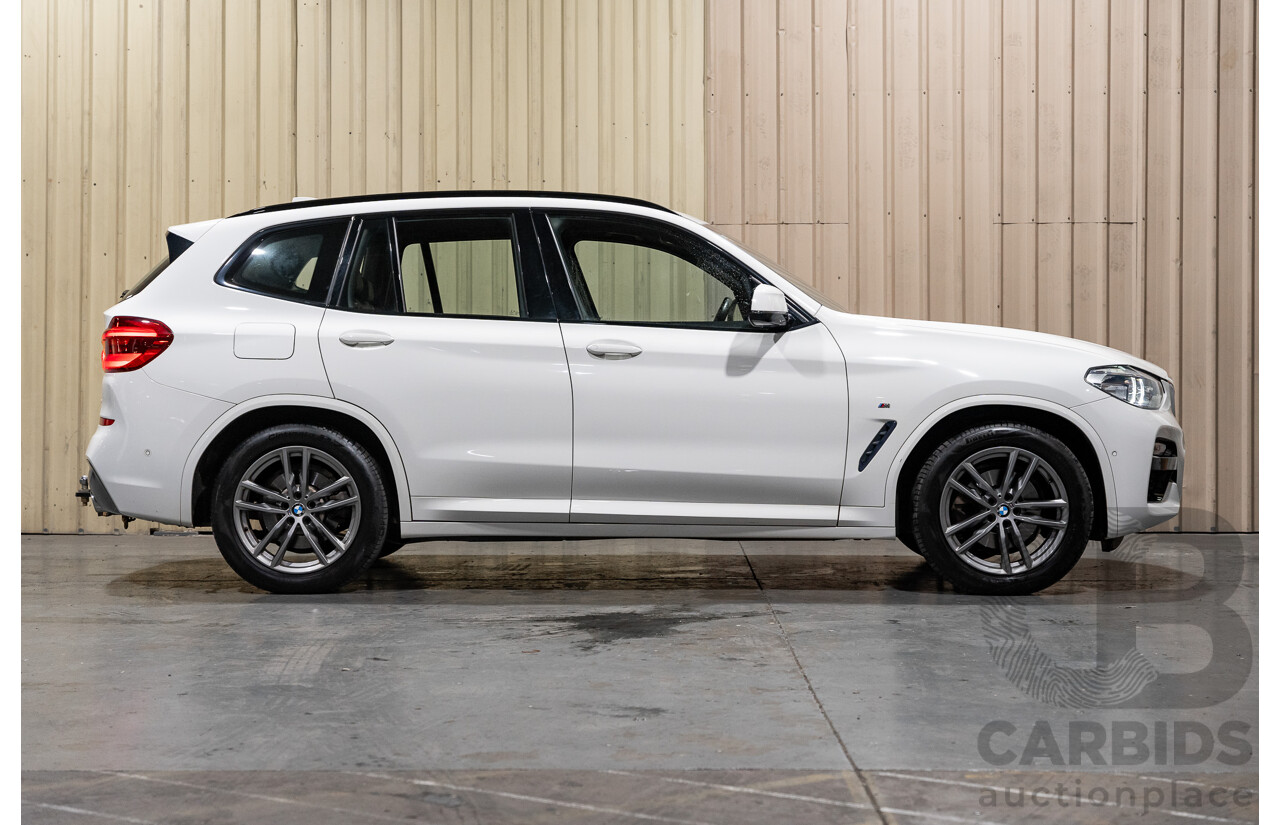 08/2019 BMW X3 Xdrive 20d (AWD) M-Sport Pack G01 4d Wagon White Turbo Diesel 2.0L
