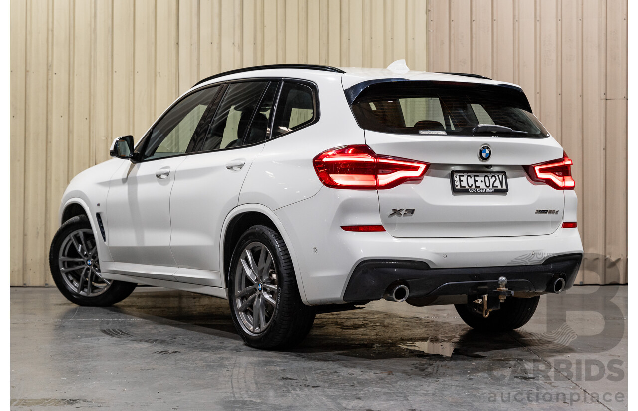 08/2019 BMW X3 Xdrive 20d (AWD) M-Sport Pack G01 4d Wagon White Turbo Diesel 2.0L