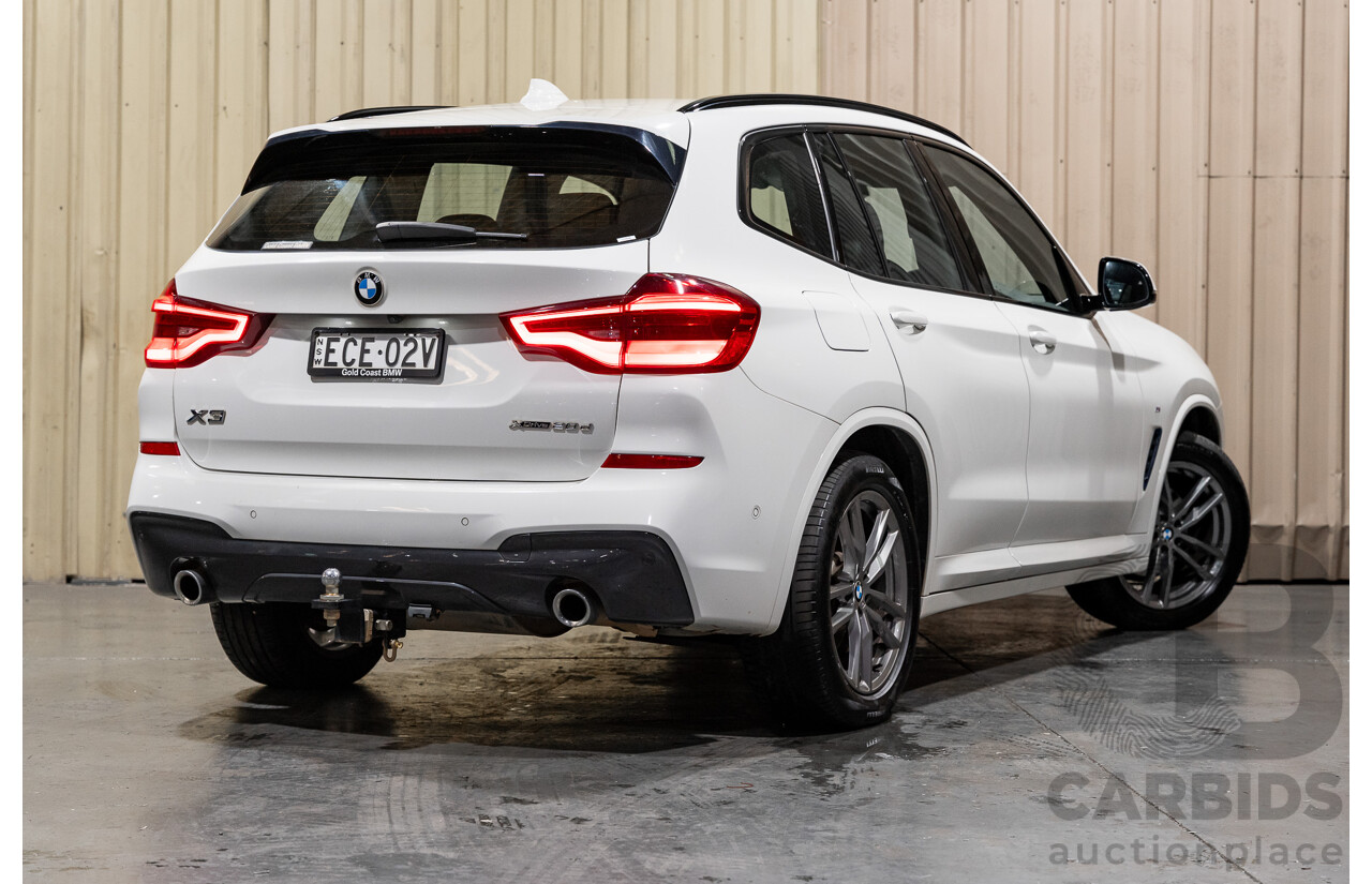 08/2019 BMW X3 Xdrive 20d (AWD) M-Sport Pack G01 4d Wagon White Turbo Diesel 2.0L