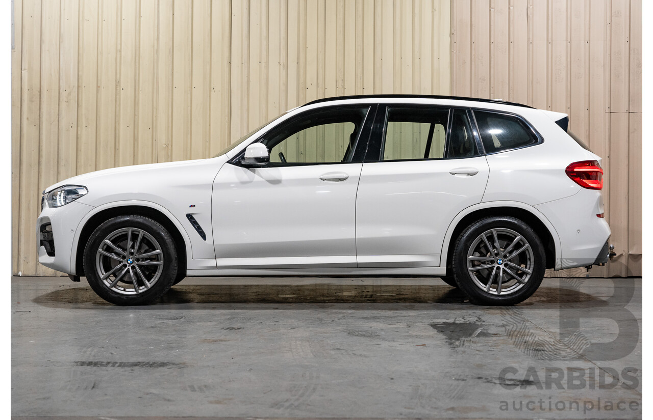 08/2019 BMW X3 Xdrive 20d (AWD) M-Sport Pack G01 4d Wagon White Turbo Diesel 2.0L