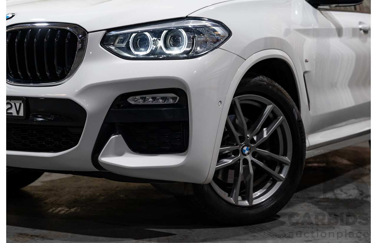 08/2019 BMW X3 Xdrive 20d (AWD) M-Sport Pack G01 4d Wagon White Turbo Diesel 2.0L