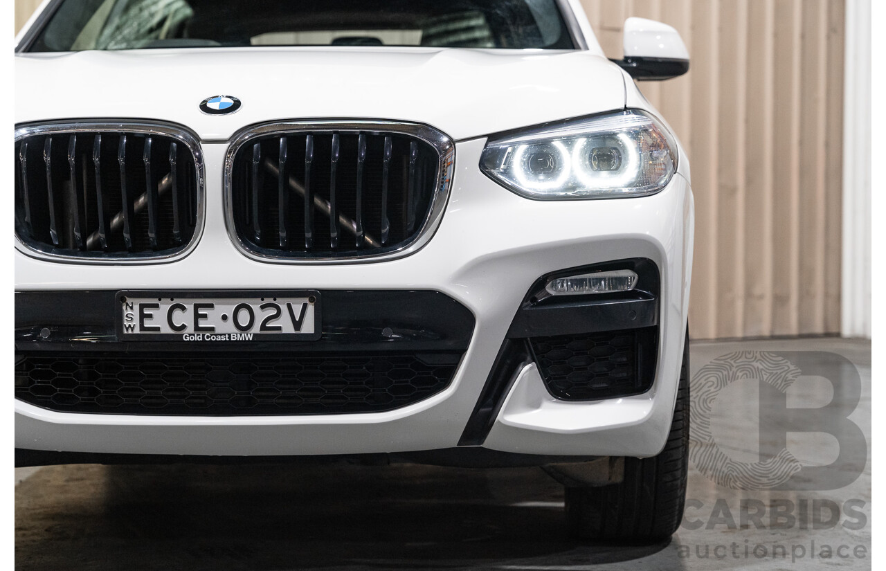 08/2019 BMW X3 Xdrive 20d (AWD) M-Sport Pack G01 4d Wagon White Turbo Diesel 2.0L