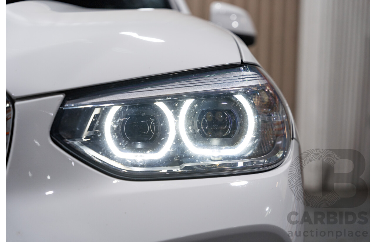 08/2019 BMW X3 Xdrive 20d (AWD) M-Sport Pack G01 4d Wagon White Turbo Diesel 2.0L