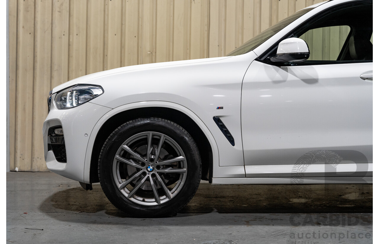 08/2019 BMW X3 Xdrive 20d (AWD) M-Sport Pack G01 4d Wagon White Turbo Diesel 2.0L