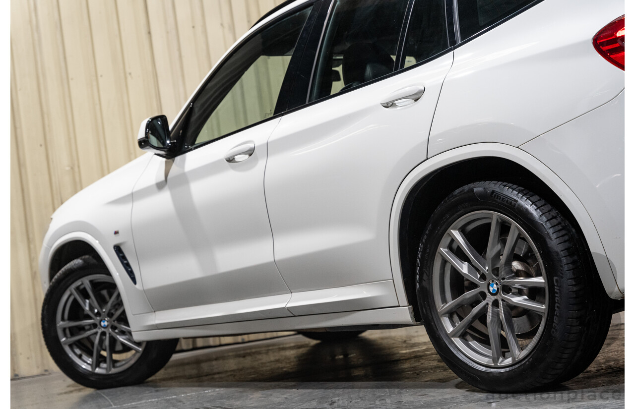 08/2019 BMW X3 Xdrive 20d (AWD) M-Sport Pack G01 4d Wagon White Turbo Diesel 2.0L