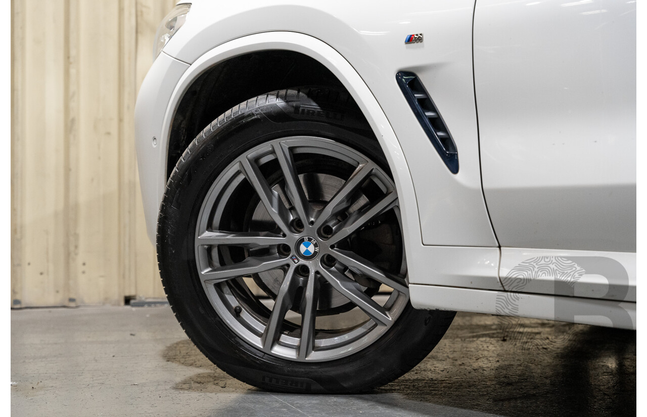 08/2019 BMW X3 Xdrive 20d (AWD) M-Sport Pack G01 4d Wagon White Turbo Diesel 2.0L