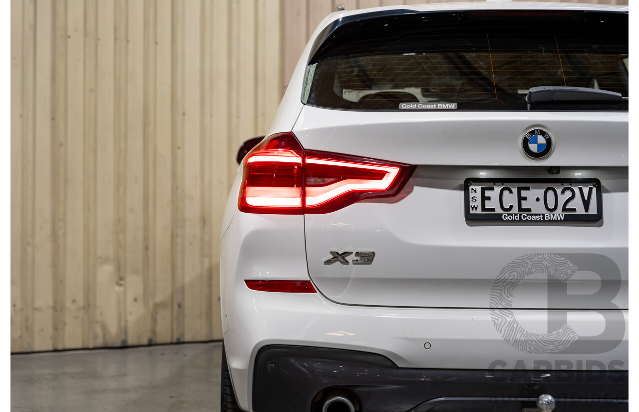 08/2019 BMW X3 Xdrive 20d (AWD) M-Sport Pack G01 4d Wagon White Turbo Diesel 2.0L