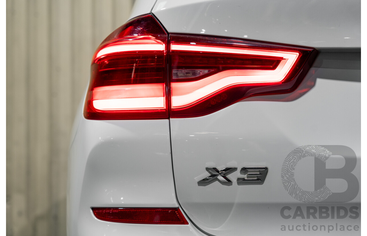 08/2019 BMW X3 Xdrive 20d (AWD) M-Sport Pack G01 4d Wagon White Turbo Diesel 2.0L