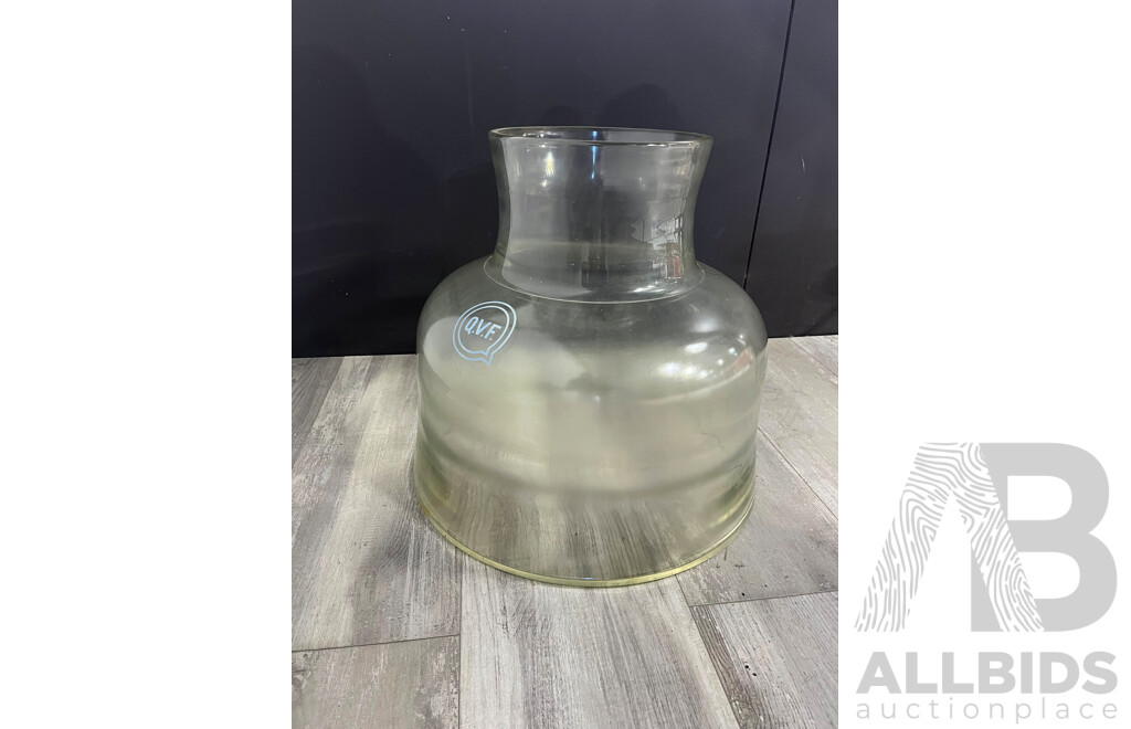 Large Scientific Bottomless Glass Vessel by QVF