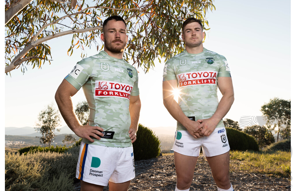 16. Trey Mooney - Player Cut and Signed Canberra Raiders 2024 ANZAC Jersey - Proceeds Towards Australian Kookaburra Kids Foundation